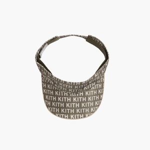 KITH Women Monogram Nilo Visor in Stone NWT
